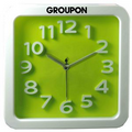 Large Retro Look Analog Alarm Clock- LIME GREEN